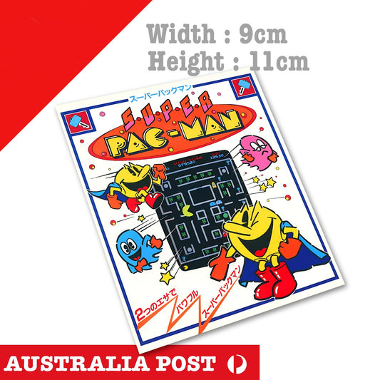 Pac Man Arcade JAPAN Poster,Retro Gaming, Vintage JDM ATARI 2600 Sticker