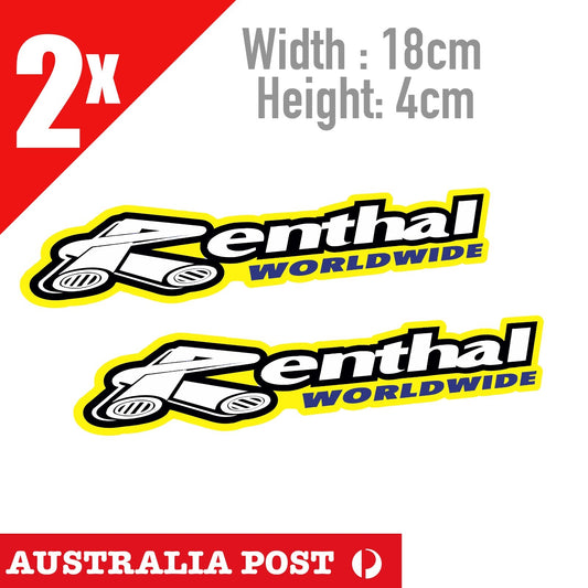 Renthal WORLD WIDE Logo, Motorcycle, Dirt Bike Banner  Stickers