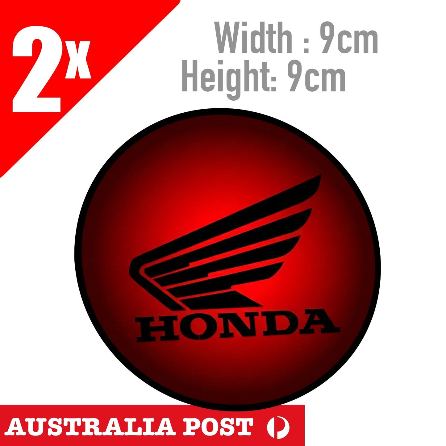 HONDA  MOTORCYCLE Round Logo Sticker