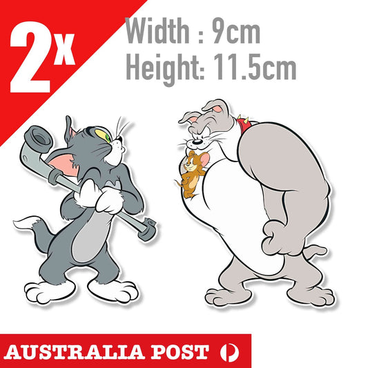 Tom and Jerry the mouse & Spike the Bull Dog Cartoon Sticker