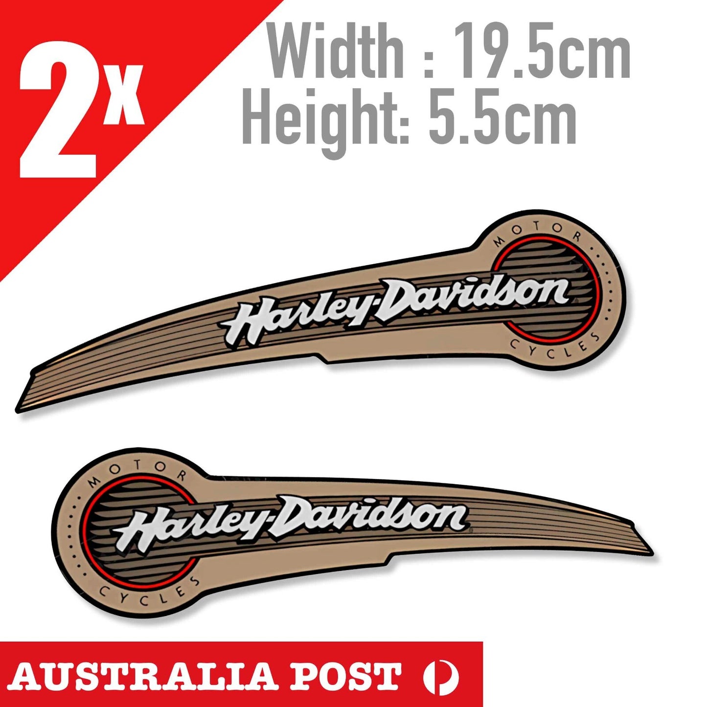 Harley Davidson Motorcycle Logo, Classic Harley Fuel Tank Stickers