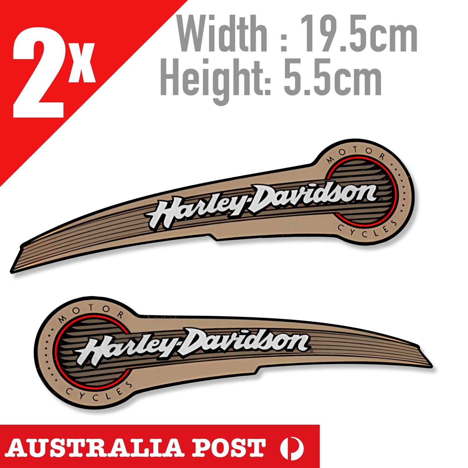 Harley Davidson Motorcycle Logo, Classic Harley Fuel Tank Stickers
