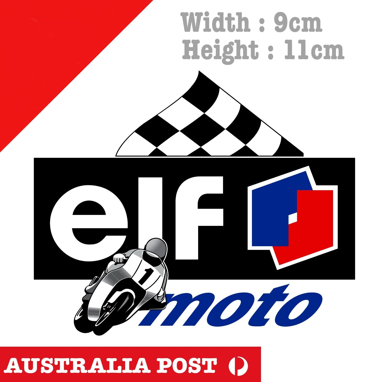Elf Moto Off Road Oil Logo  Laptop , Car  Decal Sticker 