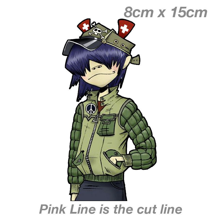 Gorillaz Military Vinyl  Sticker 