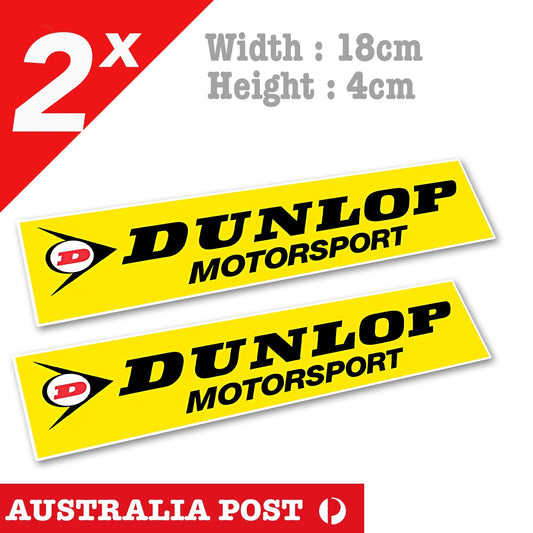 Dunlop MOTORSPORT Slap Laptop , Car  Vinyl  Stickers