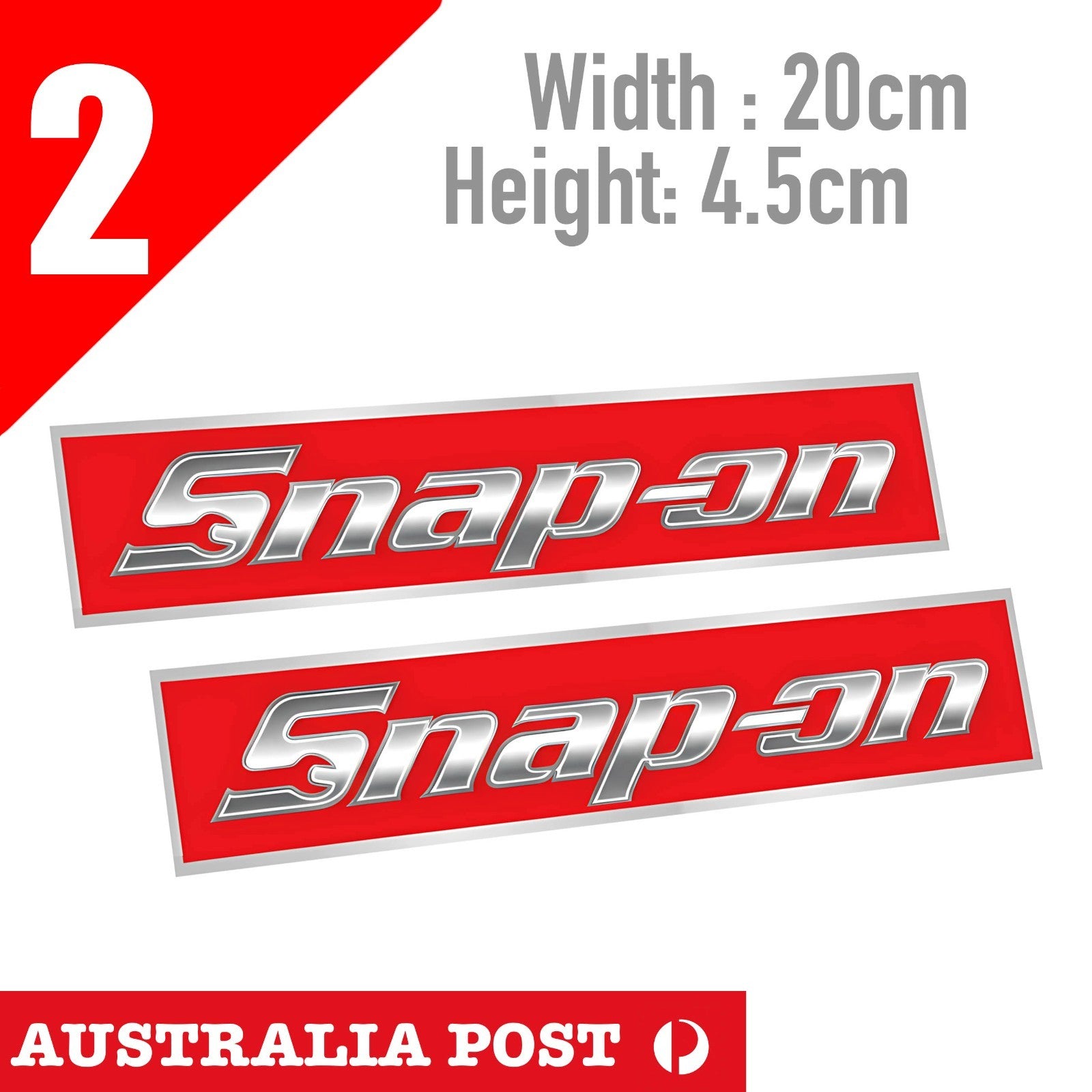 SNAP-ON Tools Red Banner Logo Sticker