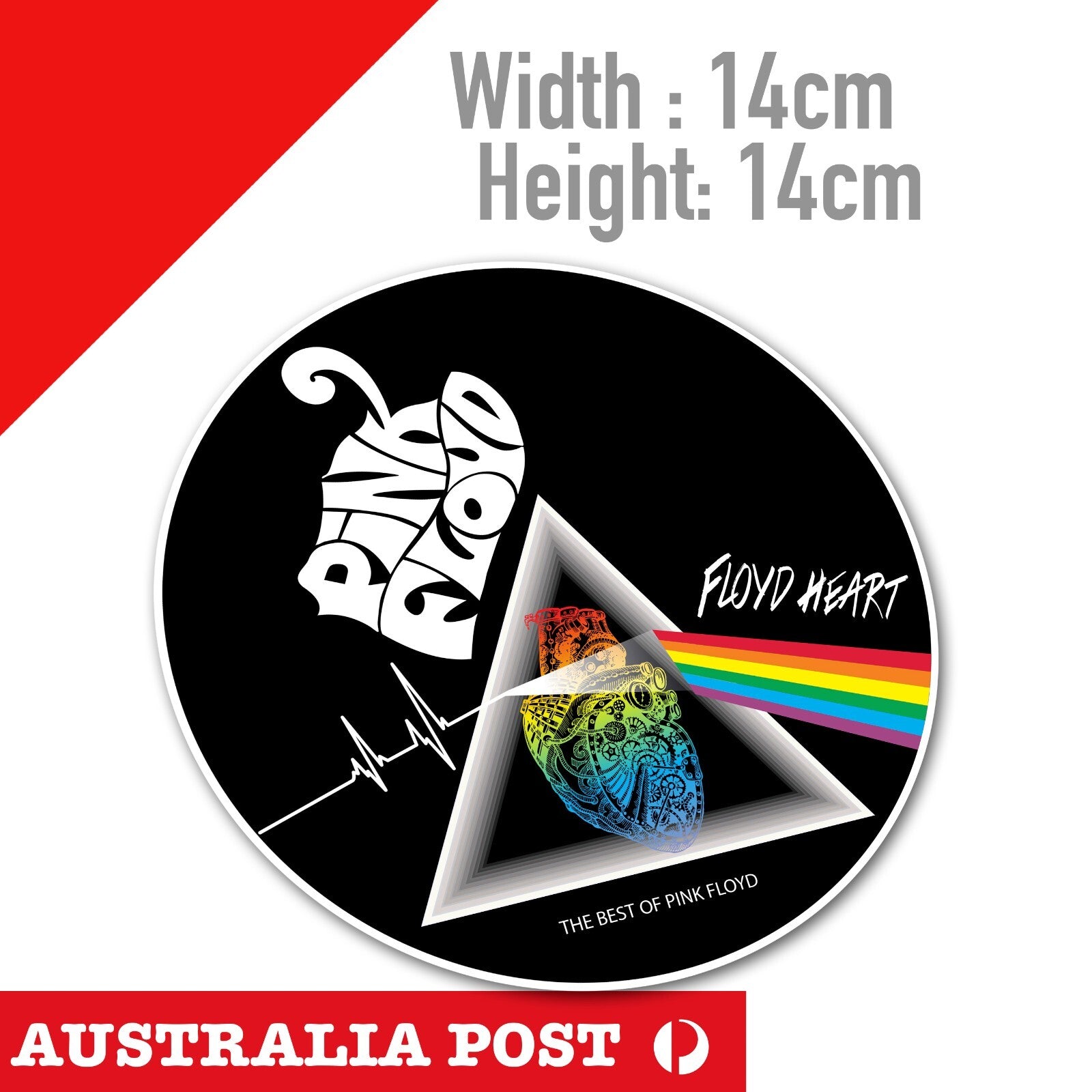 Pink Floyd Vinyl Record Logo Decal Sticker