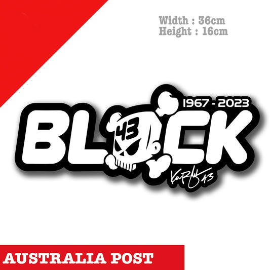 Ken Block 43 Ken Block Skull R.I.P 1967-2023 Logo JDM DRIFT  Vinyl Sticker