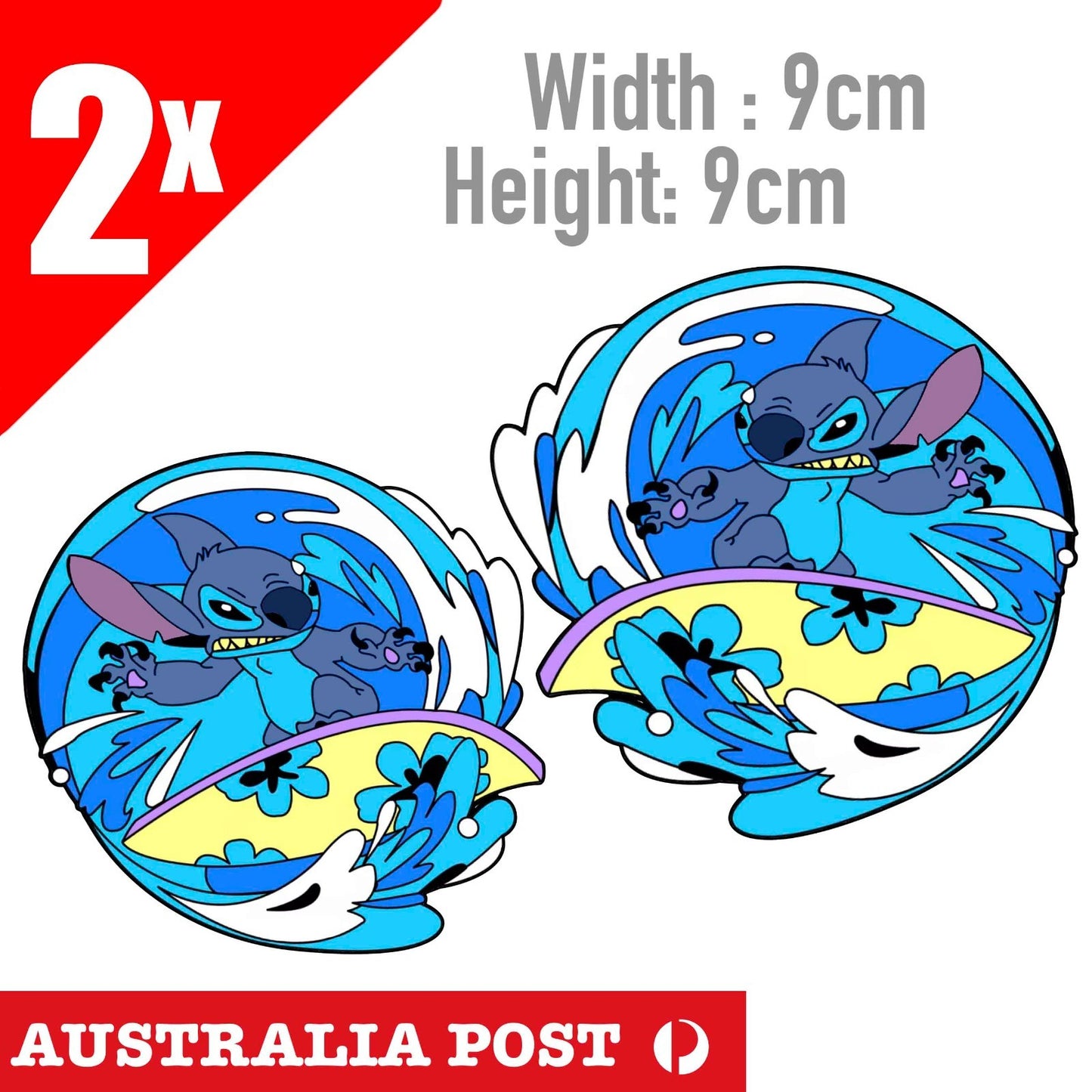 Stitch, Lilo & Stitch Character, Stitch Surfing Cartoon Disney   Stickers