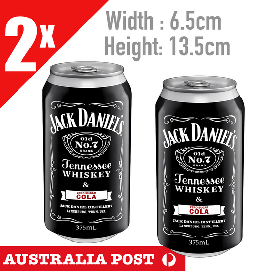Jack Daniel Whiskey  Coca Cola , ZERO SUGAR Cans Stickers