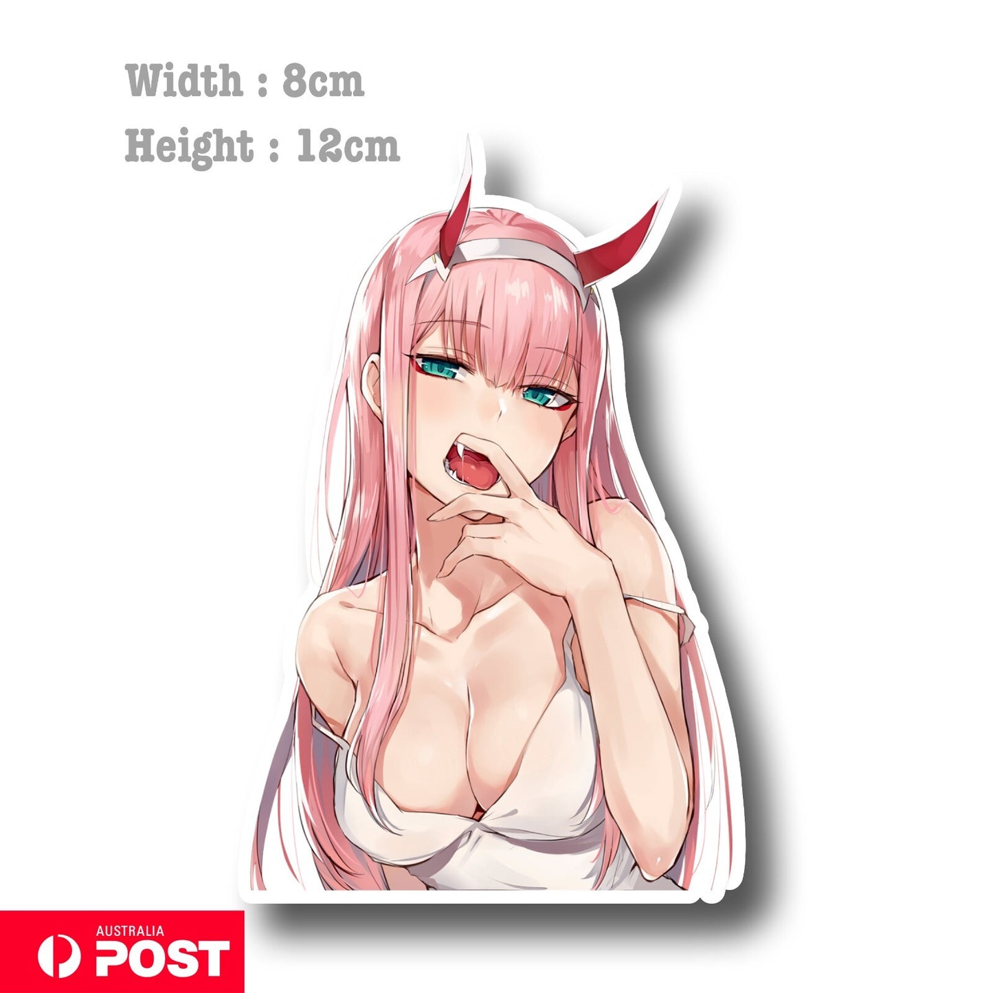 Darling in the Franxx Zero Two Senp Laptop , Car Vinyl  Sticker 