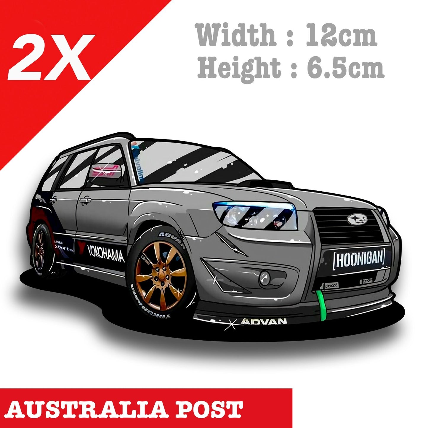 HOONIGAN Off Road JDM Car, 4WD, 4x4 , YOKOHAMA Tyres Vinyl  Stickers