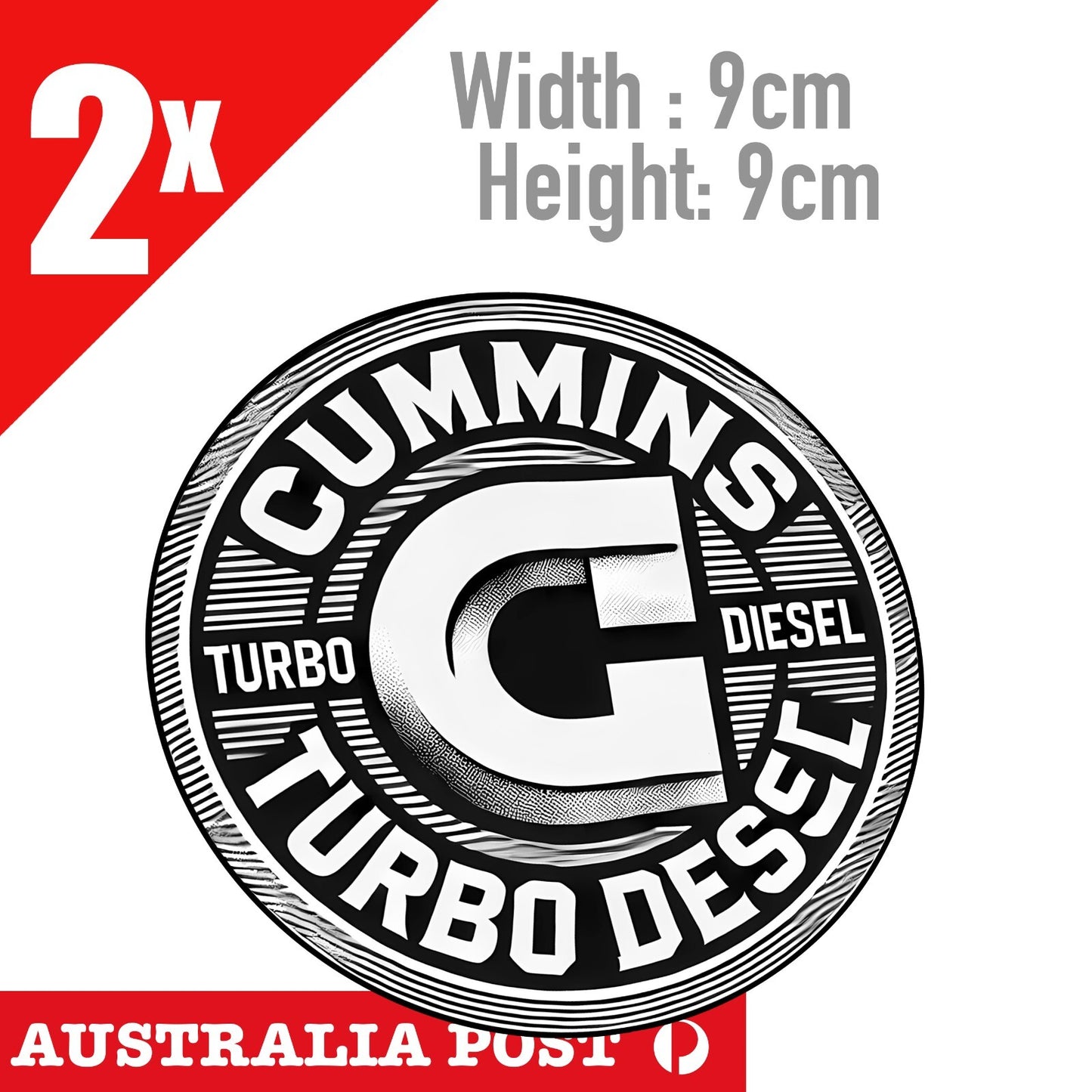 CUMMINS TURBO DISEL Engine Oil  Round Sign Stickers