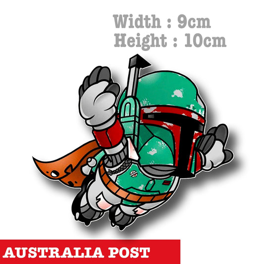 The Mandalorian Bounty Hunter Star Wars  Sticker