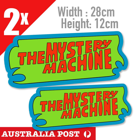 Scooby Doo MYSTERY MACHIN Logo, Laptop , Car  Vinyl Large  Sticker