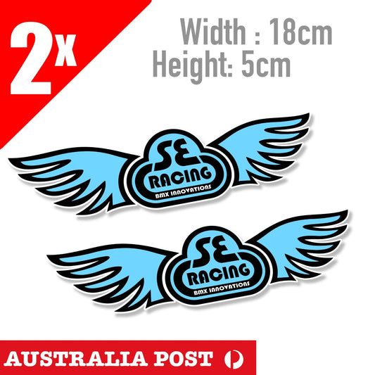 SE Racing Floval Flyer Decal Sticker Kit with Landing Gear fork, BMX Stickers
