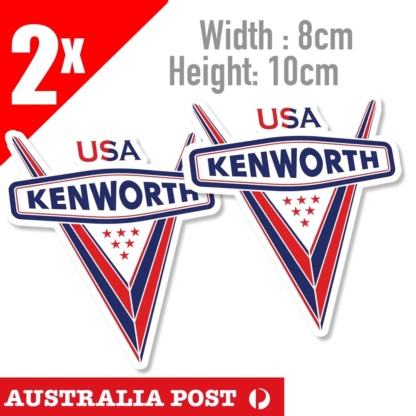 Share Kenworth Truck American Flag Logo Style, Kenworth Truck  Stickers