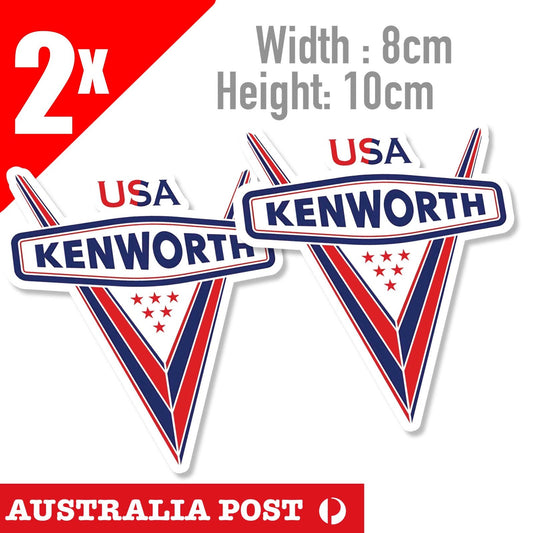 Share Kenworth Truck American Flag Logo Style, Kenworth Truck  Stickers