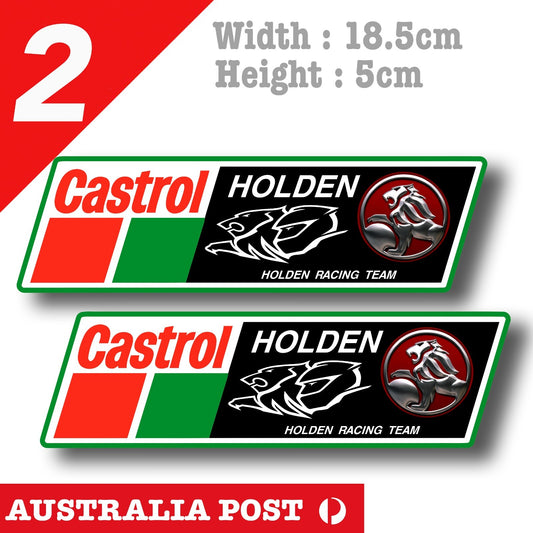 CASTROL Oil GTX HOLDEN Racing Team, Castrol Oil Logo   Vinyl  Stickers