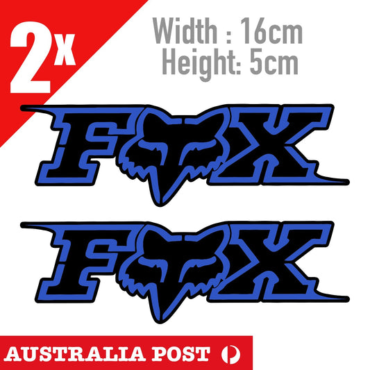 FOX Suspension style Sticker Factory Fork BLUE  Stickers