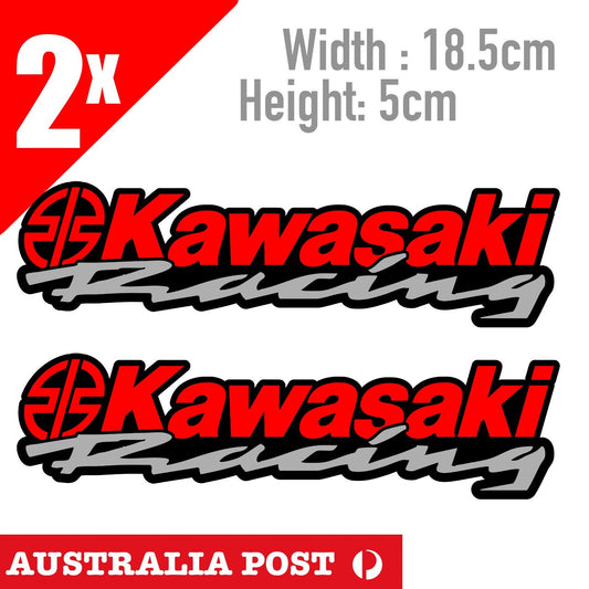KAWASAKI  RACING Banner Motorcycle 2x Sticker