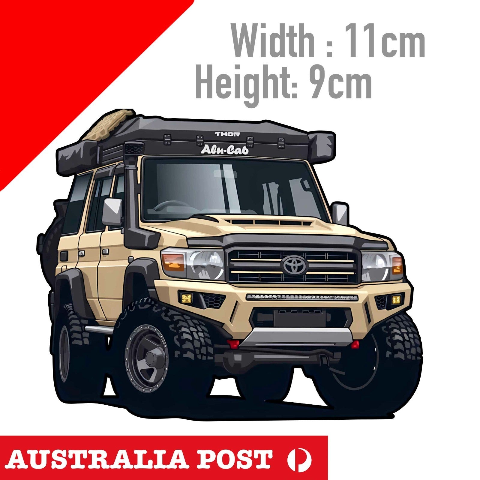 Toyota Landcruiser Green Fj70 Country Sticker/Decal - Off Road, 4x4 4WD Sticker