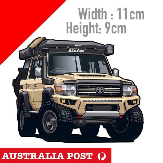 Toyota Landcruiser Green Fj70 Country Sticker/Decal - Off Road, 4x4 4WD Sticker