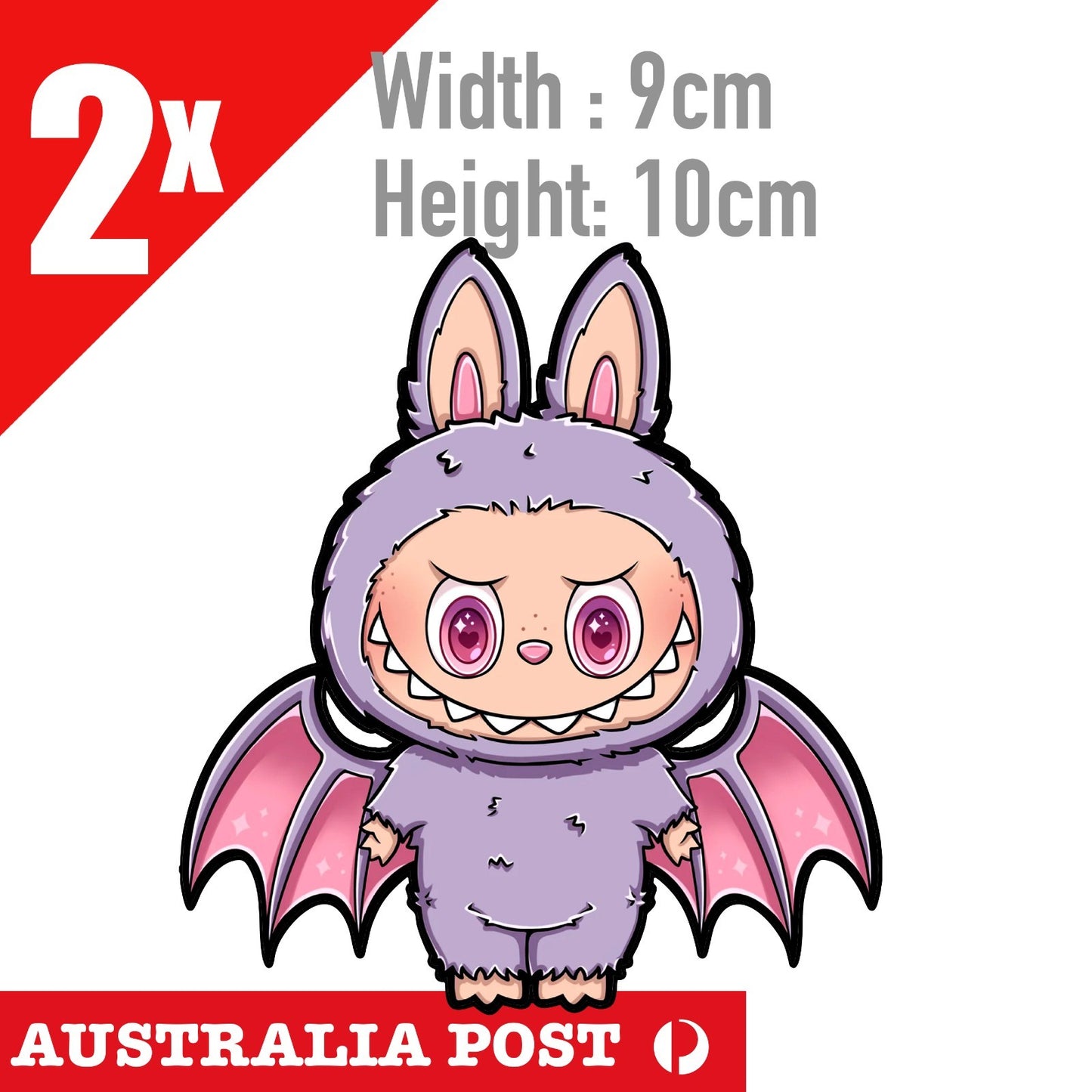 LaBUBU The Monsters ,Labubu Pink Spooky Monster , POP MART STICKER