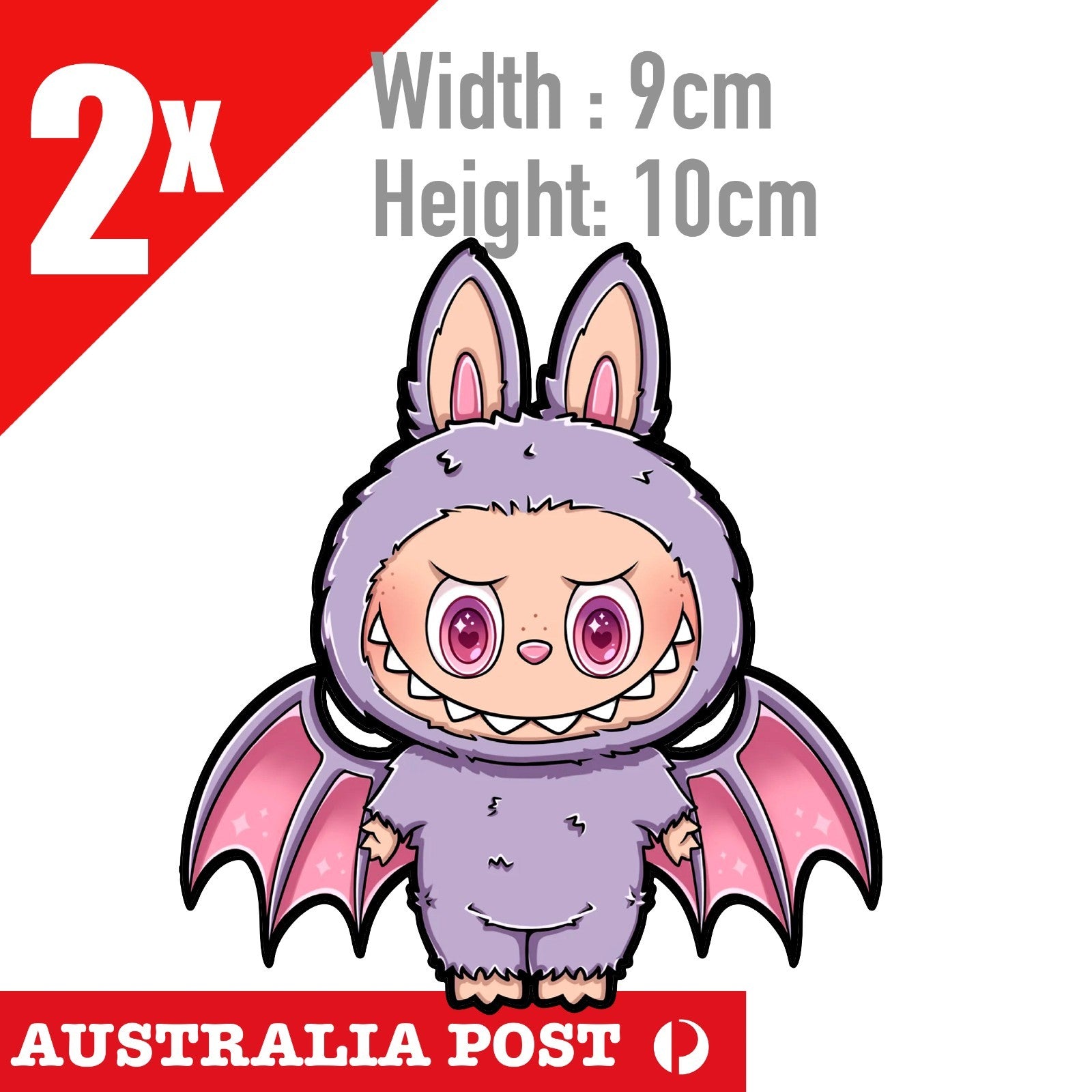 LaBUBU The Monsters ,Labubu Pink Spooky Monster , POP MART STICKER