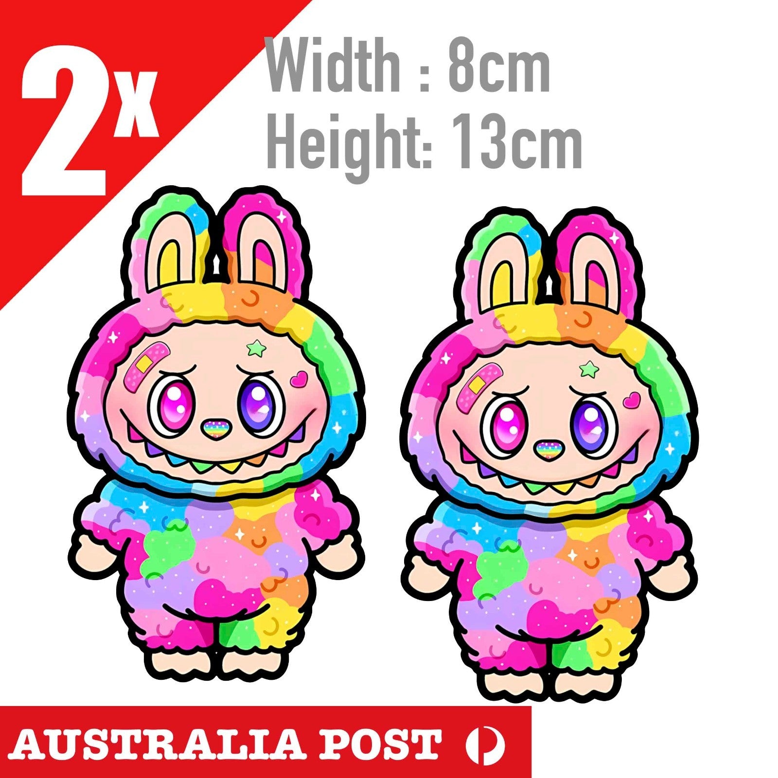 LaBUBU The Monsters Rainbow STICKER