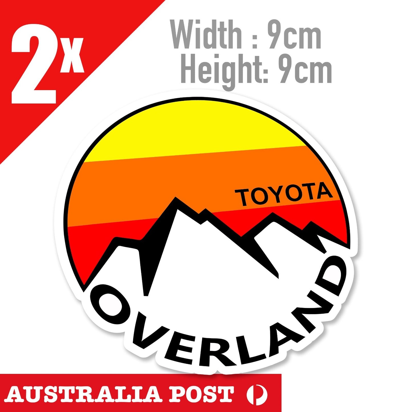 Toyota  TRD OVERLAND  Logo 4x4, Hilux, 4WD, Off Road Decal Sticker