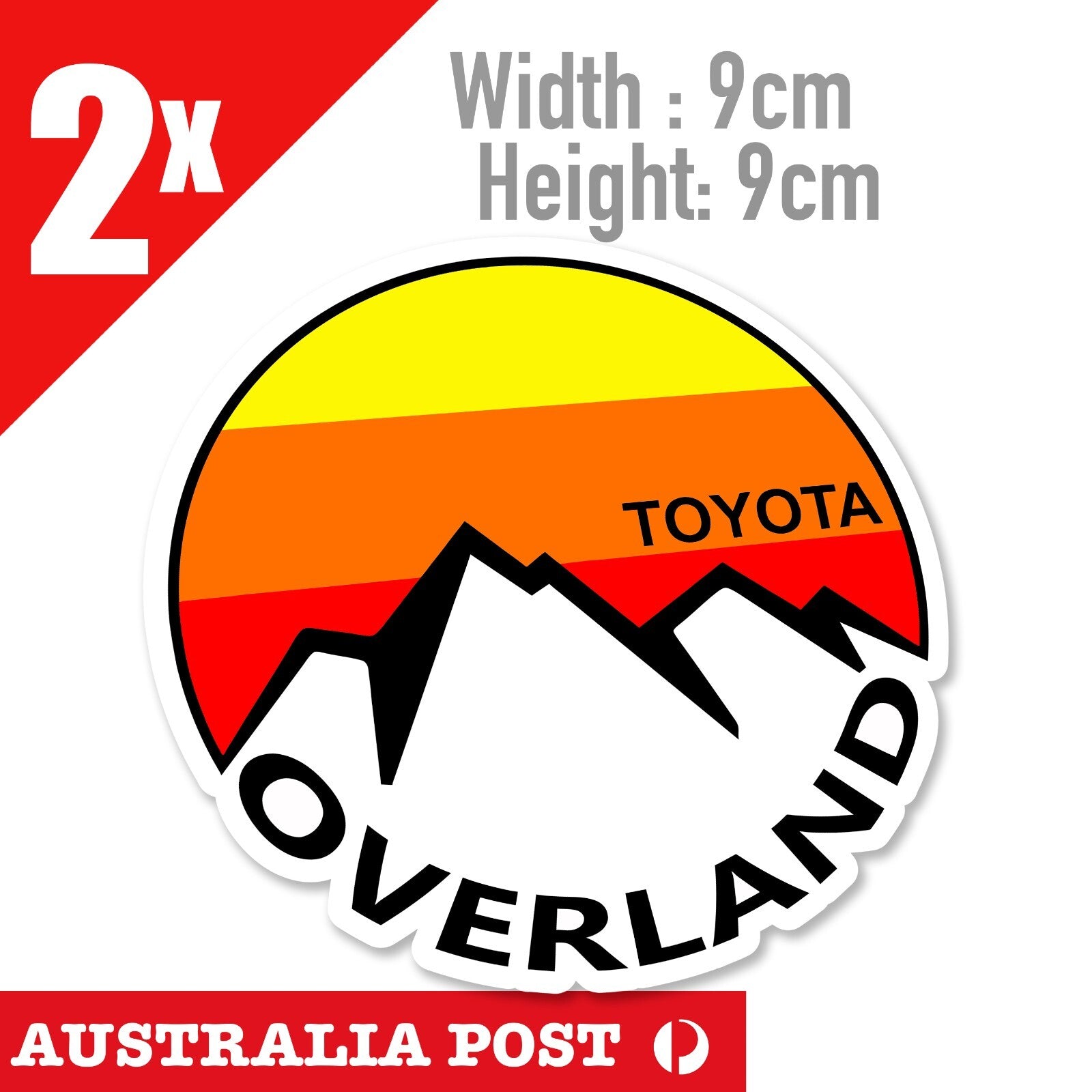 Toyota  TRD OVERLAND  Logo 4x4, Hilux, 4WD, Off Road Decal Sticker