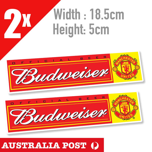 Manchester United FC Premier BEER League Sticker Decal Vinyl Car Wall Sticker