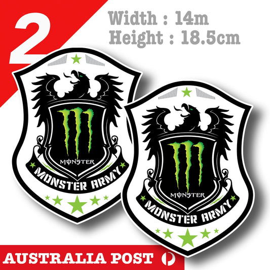 Monster Energy Drink Army Logo, Fridge, Toolbox, Bar, Laptop Stickers
