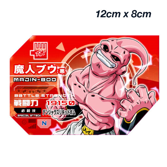 Dragon Ball Z Majin Boo Power Card  Laptop , Car  Decal Sticker 