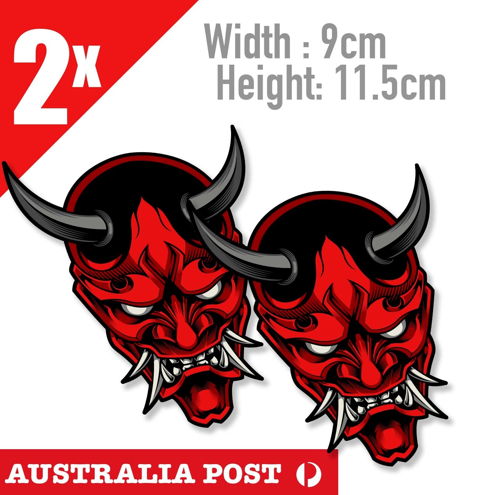ONI MASK RED DEVIL  Stickers