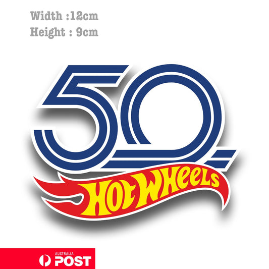 Hot Wheels 50 Anniversary Logo  Vinyl  Sticker