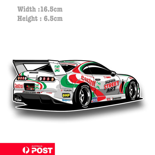 Toyota Supra Castrol Oil Wrap  Vinyl  Sticker
