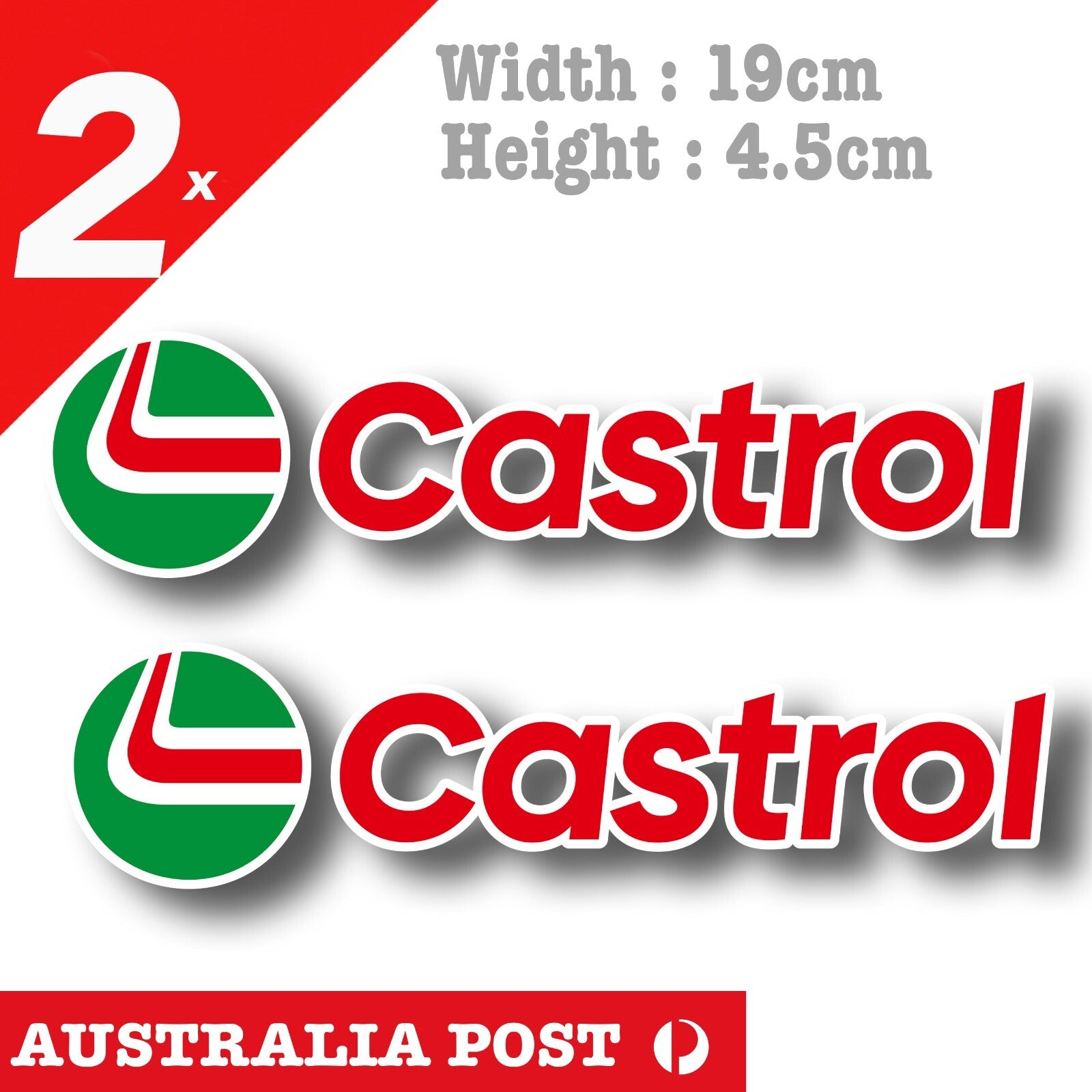 Castrol New  logo, CASTROL Oil Logo  Sticker