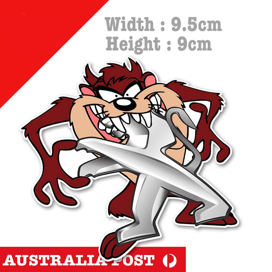 Tasmanian Devil PEUGEOT Vintage Logo , Ute ,Car 4x4  Sticker
