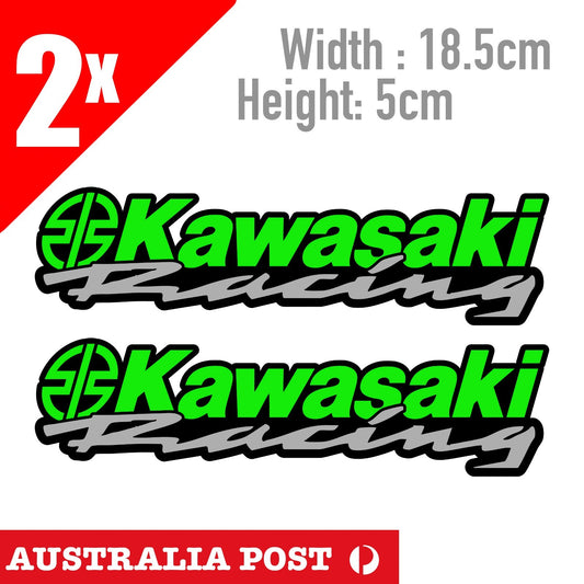 KAWASAKI  RACING Banner Motorcycle 2x Racing Motorcycle Sticker
