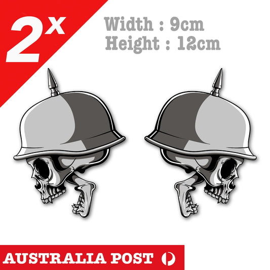 Skull Head Soldier , Truck, Ute, Laptop  Stickers