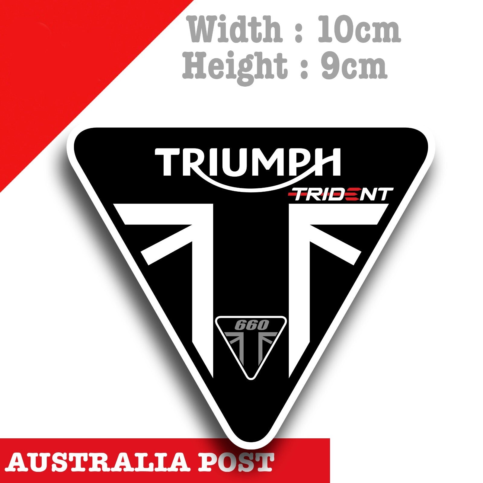 TRIUMPH TRIDENT Motorcycle 660 Logo, TRIUMPH Motorcycle Logo Decal Sticker