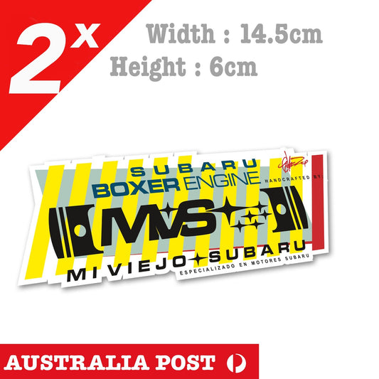Boxerlife Engine Sticker Decal fits Subaru WRX STi JDM BRZ Scion Impreza