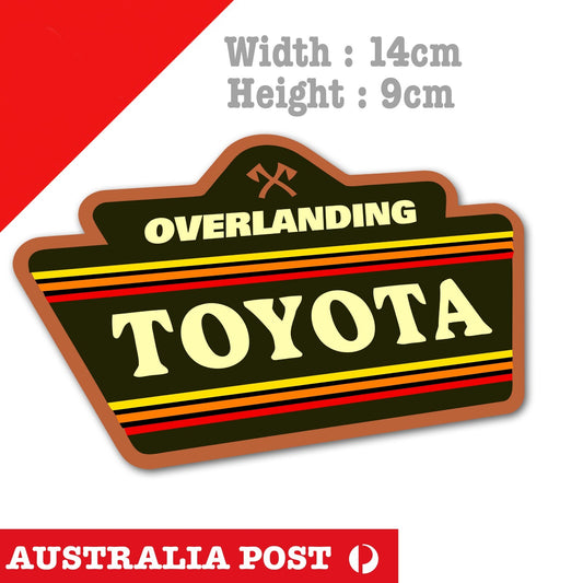 TOYOTA Overlanding Outdoor Badge Car Mountain Forest Sea 4WD,Off Road Stickers
