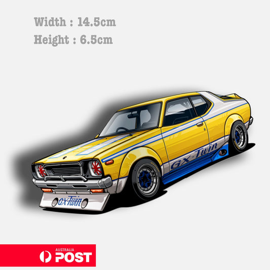 Nissan Cherry GX-Twin Drift Tuned JDM   Laptop , Car  Decal Sticker 