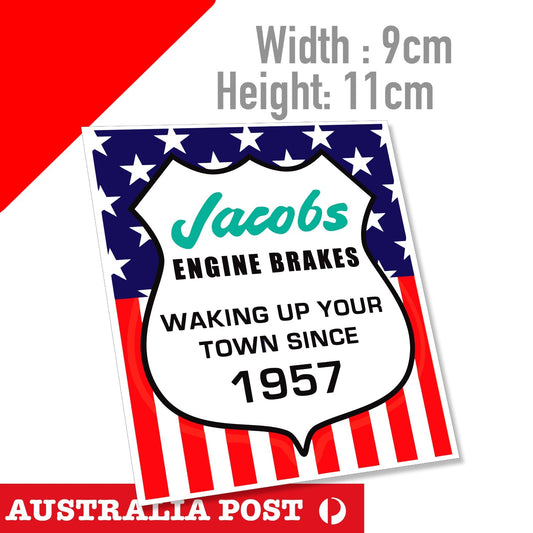 JACOBS ENGINE BRAKES WAKING UP YOUR TOWN SINCE , Kenworth, Funny Sticker