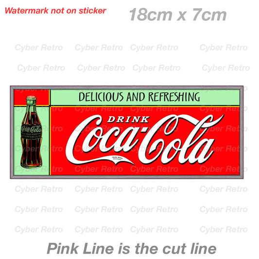 Coca Cola Vintage Retro Sign Sticker 