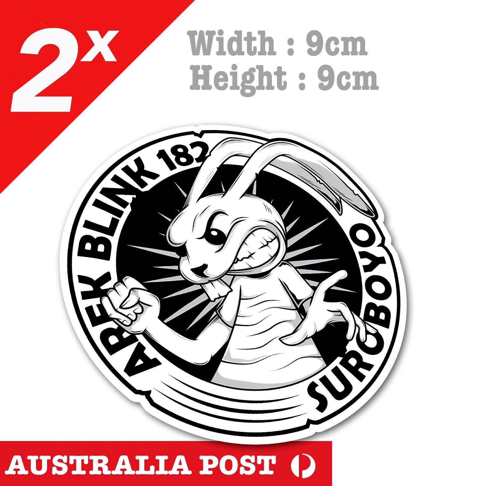 Blink-182 Rock Band Logo Since 92 Stickers