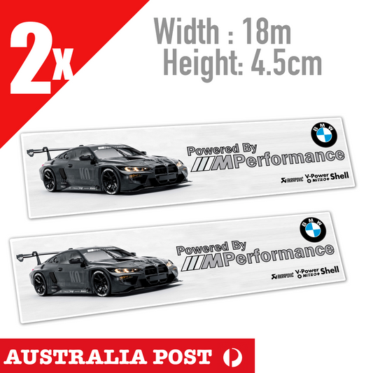 BMW M3 Black Sport Motorsport PERFORMANCE M Series BMW Banner Stickers
